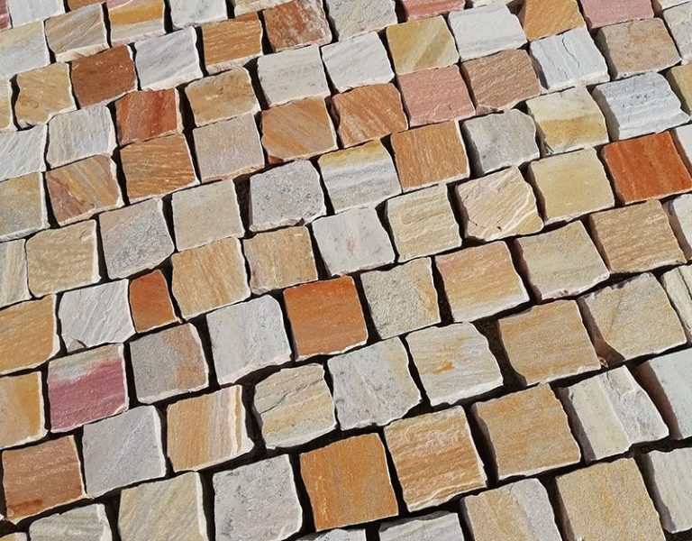 Pavé Granit Gris Jaune Chatel'granulats